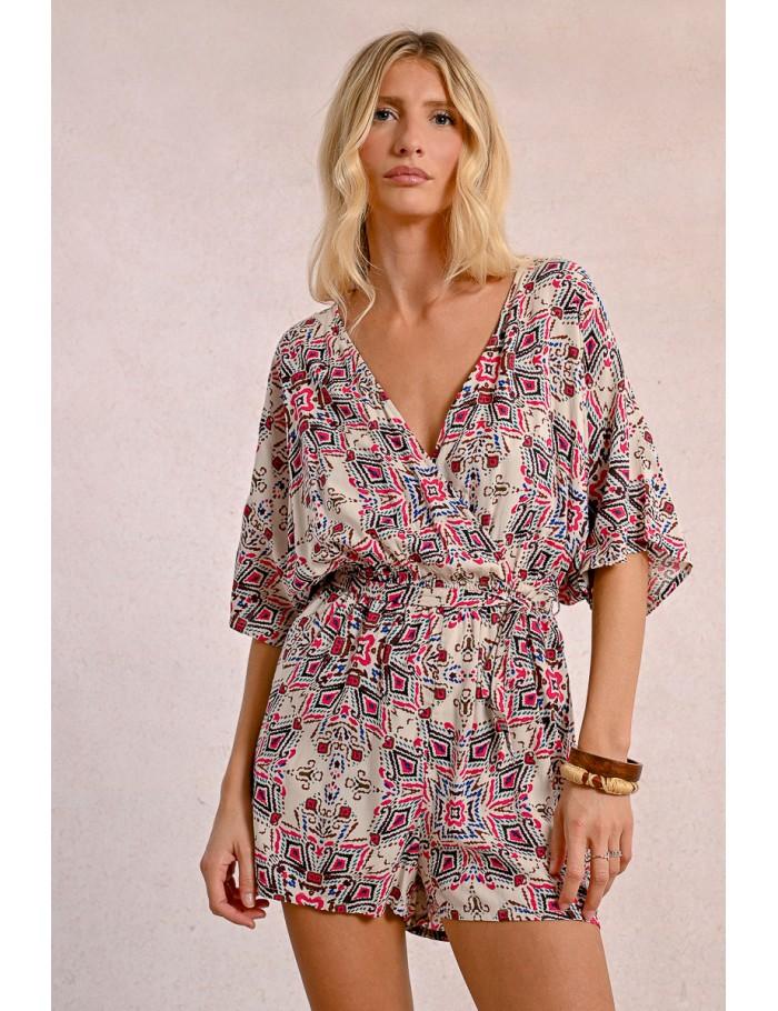 Lili Sidonio X Molly Bracken Combishort Fluide CREAM PADMA