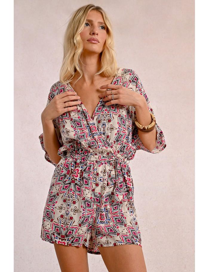 Lili Sidonio X Molly Bracken Combishort Fluide CREAM PADMA