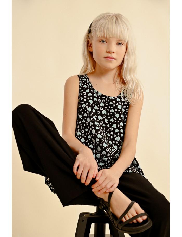 lili sidonio x molly bracken Débardeur à imprimé BLACK LISE