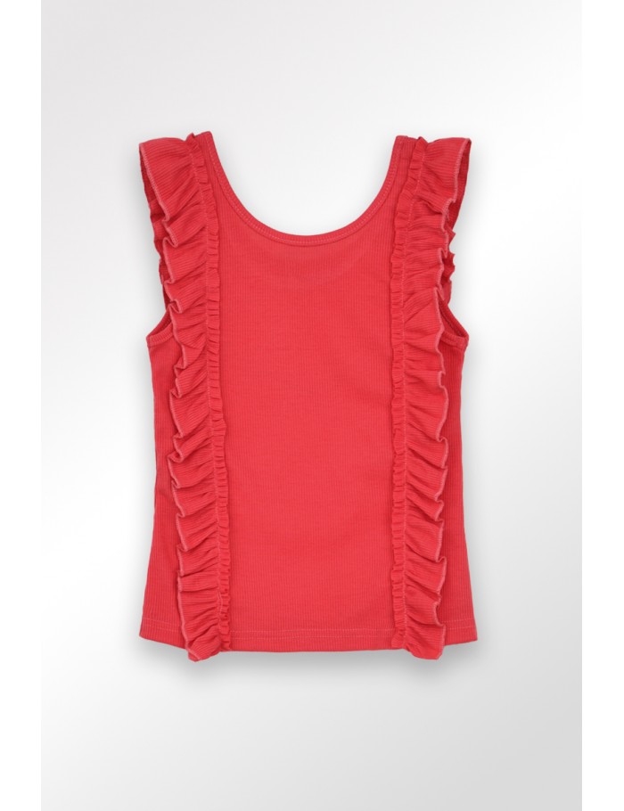 Lili Sidonio X Molly Bracken Débardeur à Volants CORAL