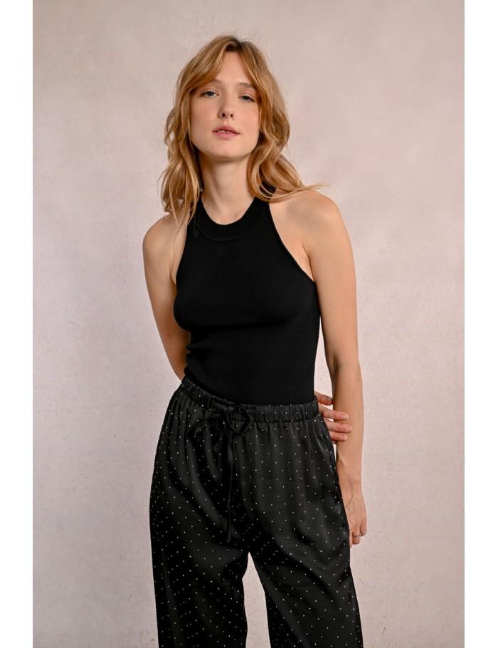 Lili Sidonio X Molly Bracken Débardeur Cintré BLACK