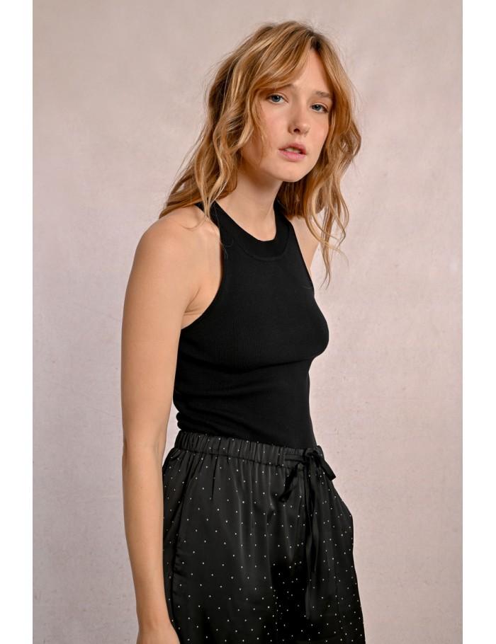 Lili Sidonio X Molly Bracken Débardeur Cintré BLACK