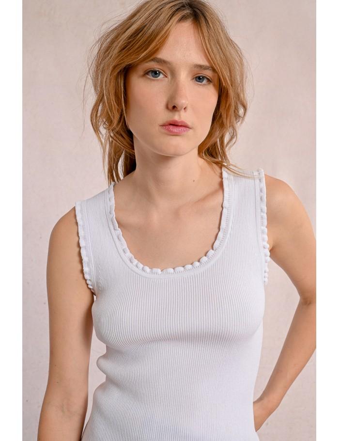 Lili Sidonio X Molly Bracken Débardeur Côtelé NAVY BLUE