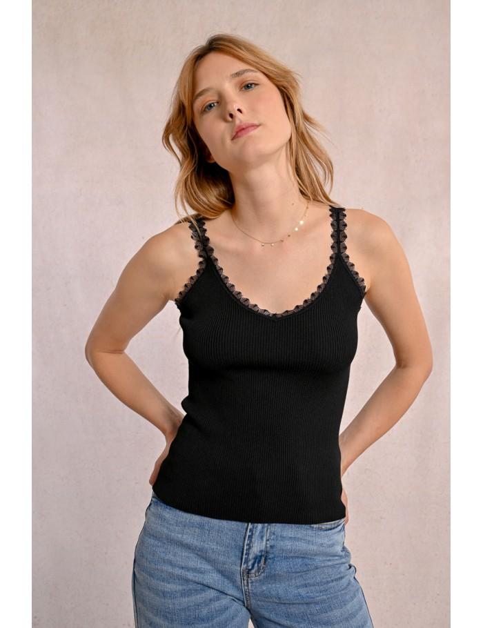 Lili Sidonio X Molly Bracken Débardeur En Maille DENIM BLUE