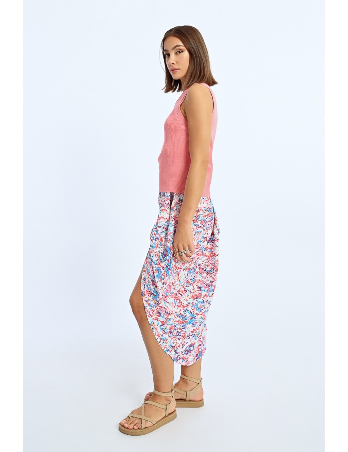 Lili Sidonio X Molly Bracken Débardeur En Maille Fantaisie BLUE