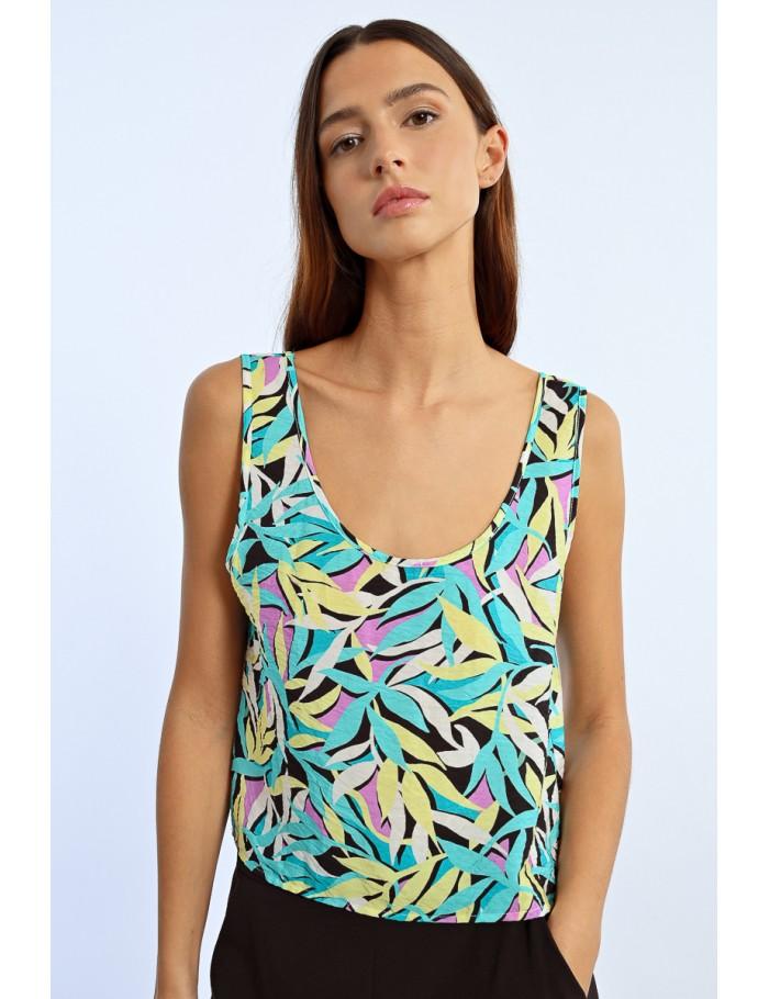 Lili Sidonio X Molly Bracken Débardeur Imprimé BLACK COBA