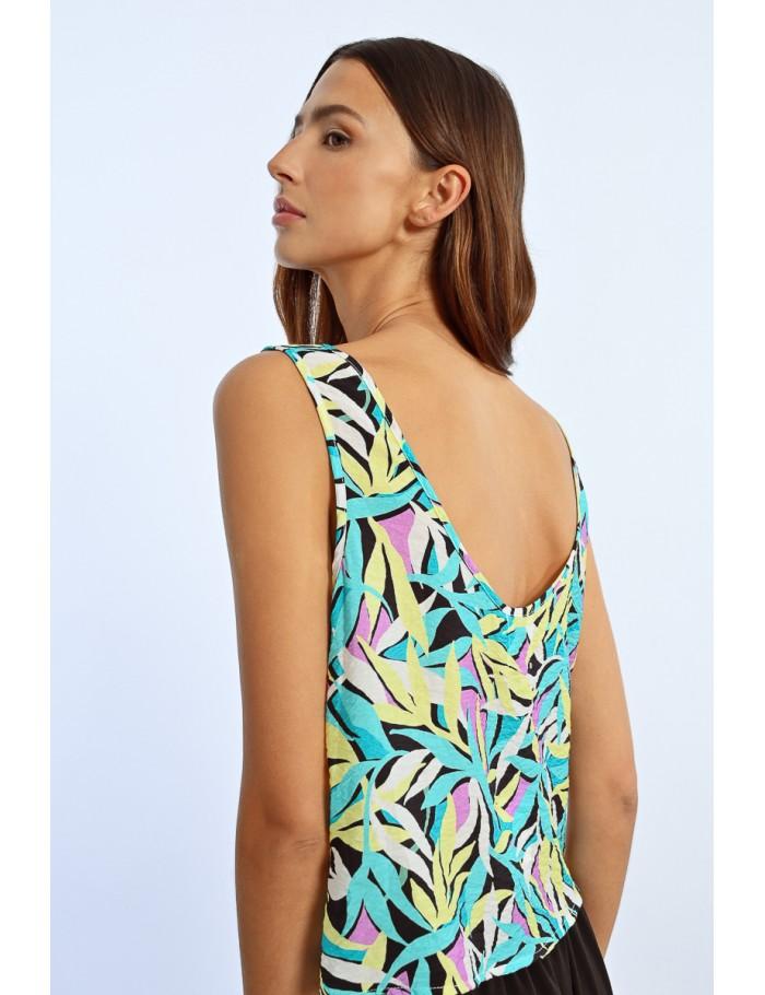 Lili Sidonio X Molly Bracken Débardeur Imprimé BLACK COBA