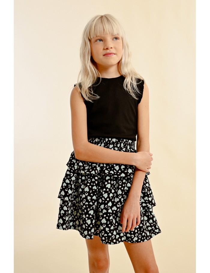 Lili Sidonio X Molly Bracken Débardeur Sans Manches Fantaisie BLACK