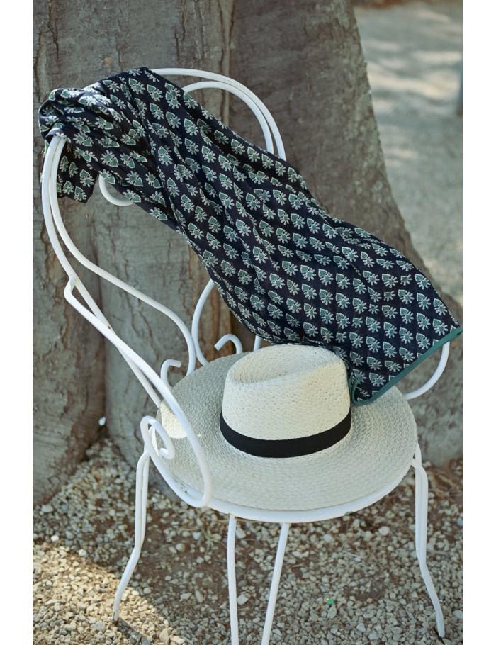 Lili Sidonio X Molly Bracken Foulard Imprimé Ethnique BLACK