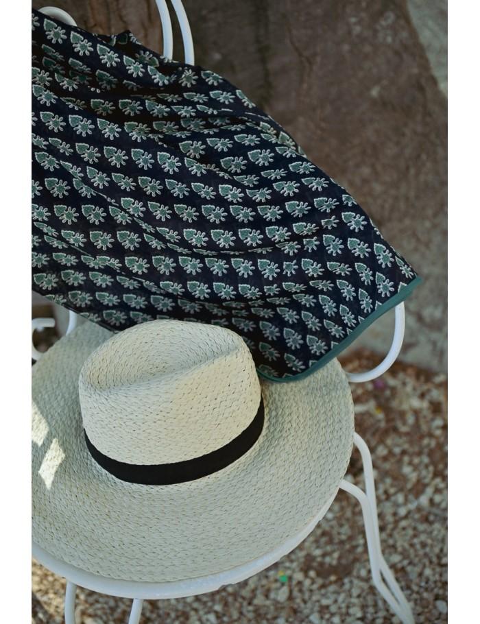 Lili Sidonio X Molly Bracken Foulard Imprimé Ethnique BLACK