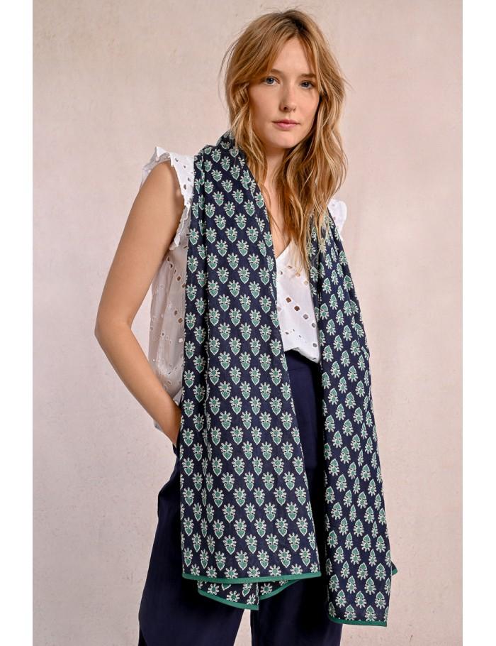 lili sidonio x molly bracken Foulard imprimé ethnique BLACK