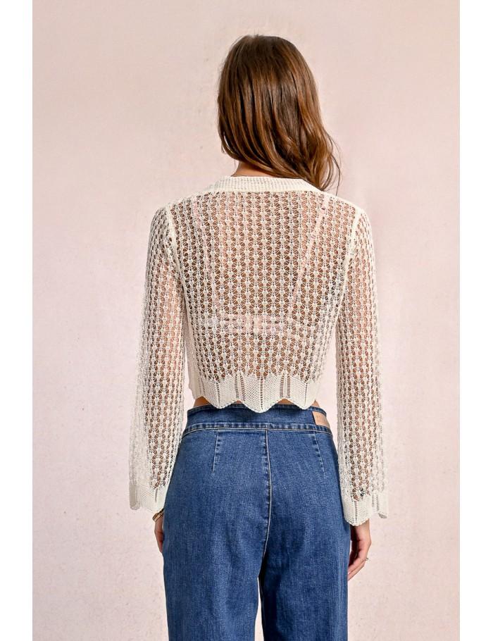 Lili Sidonio X Molly Bracken Gilet En Maille Fine Nouable BLACK