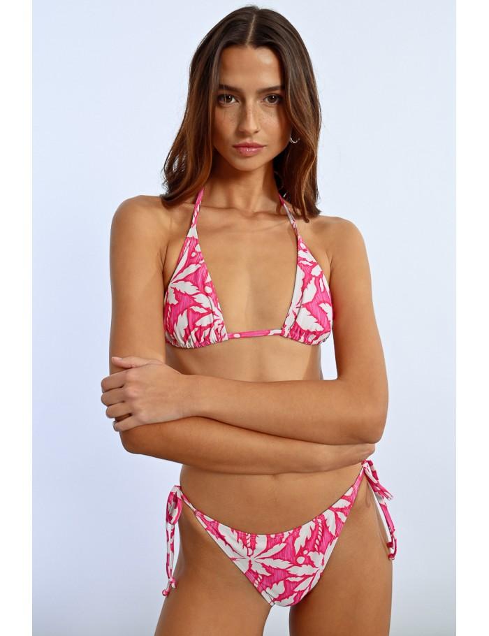 lili sidonio x molly bracken Haut de maillot de bain imprimé PINK CARACOL