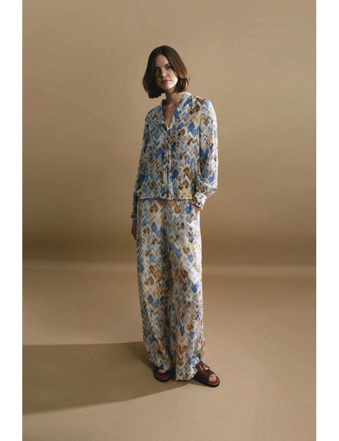 Lili Sidonio X Molly Bracken Haut Imprimé OFFWHITE VENICE BEACH