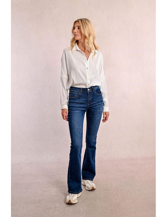 Lili Sidonio X Molly Bracken Jean Boot Cut BRUT DENIM