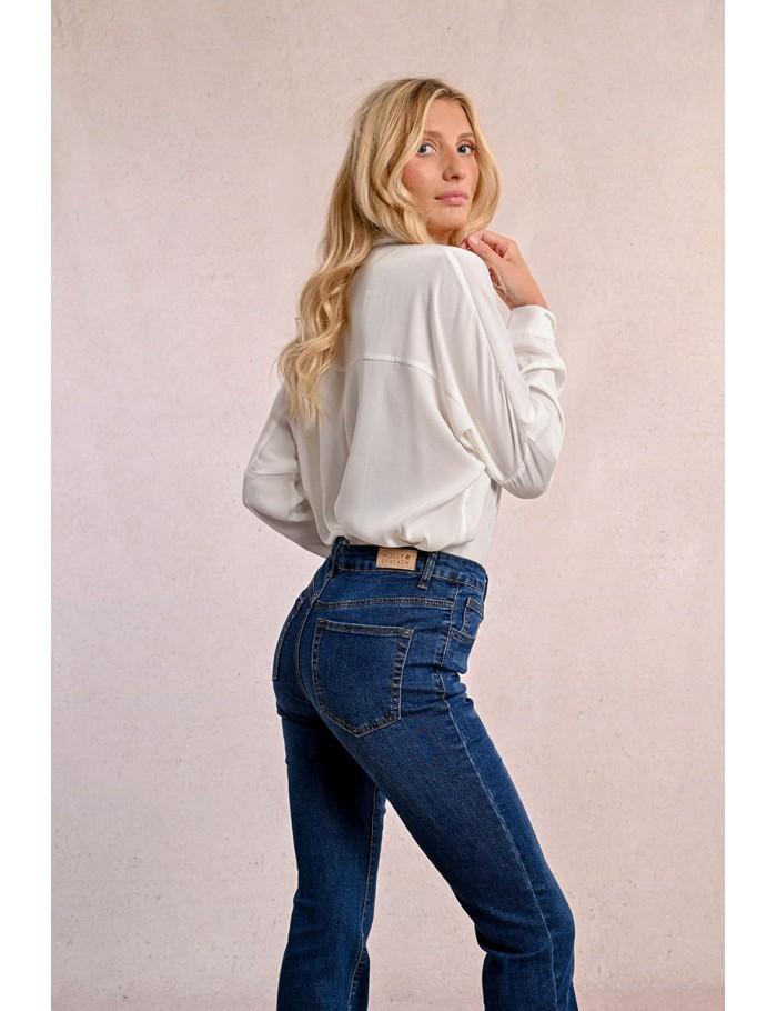 Lili Sidonio X Molly Bracken Jean Boot Cut BRUT DENIM