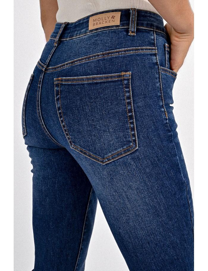 Lili Sidonio X Molly Bracken Jean Boot Cut BRUT DENIM