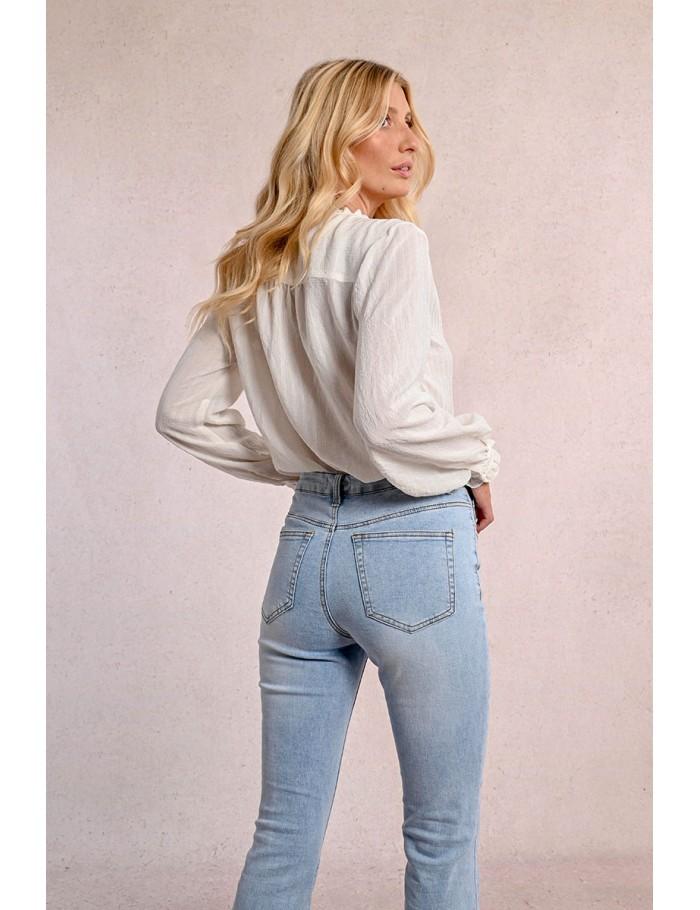 Lili Sidonio X Molly Bracken Jean Boot Cut BRUT DENIM