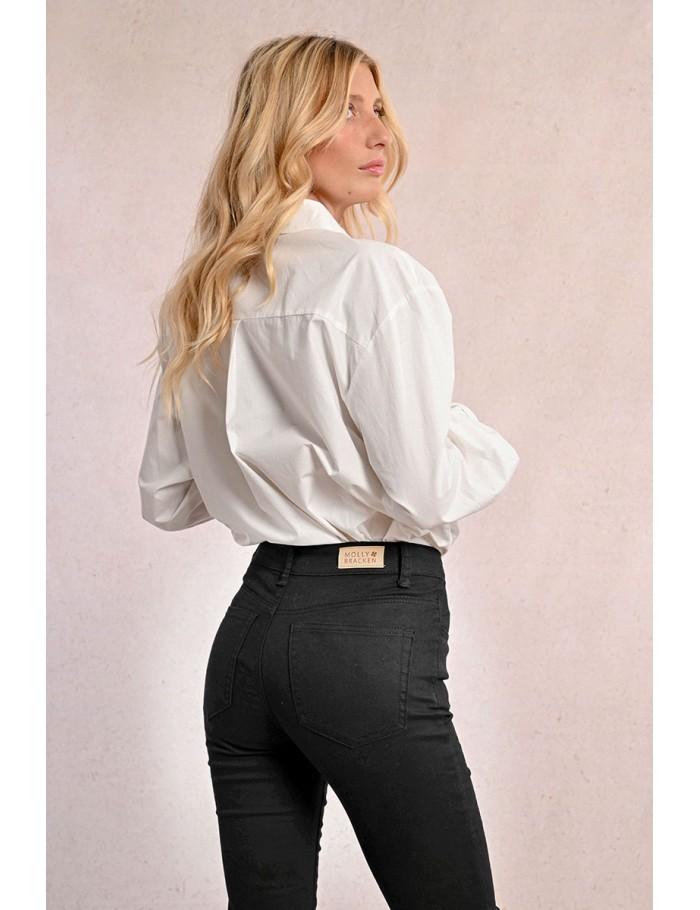 Lili Sidonio X Molly Bracken Jean Flare 7/8 BRUT DENIM