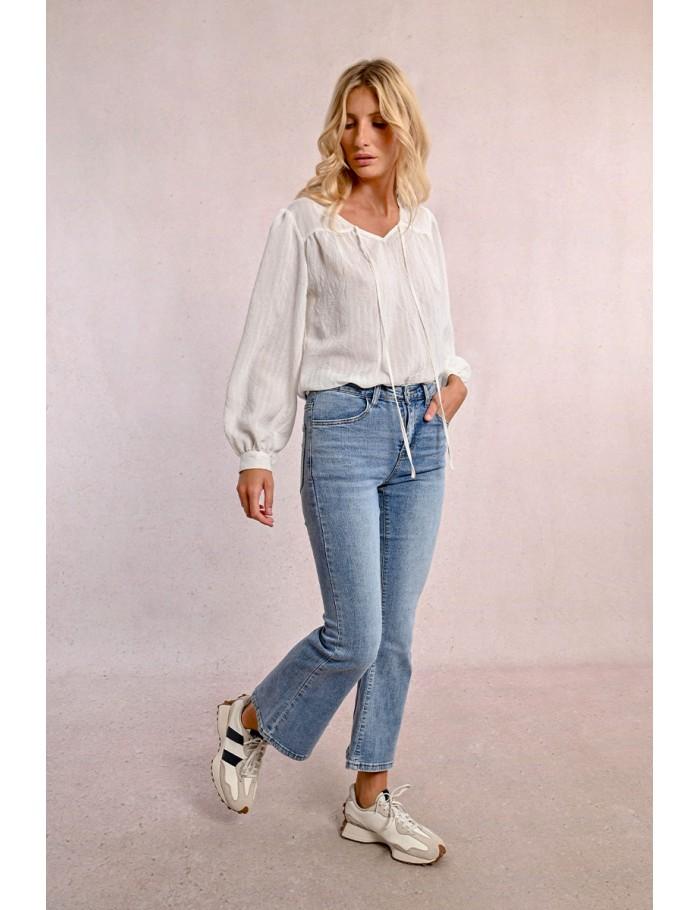 lili sidonio x molly bracken Jean flare 7/8 BRUT DENIM lili sidonio x molly bracken Jean flare 7/8 BRUT DENIM