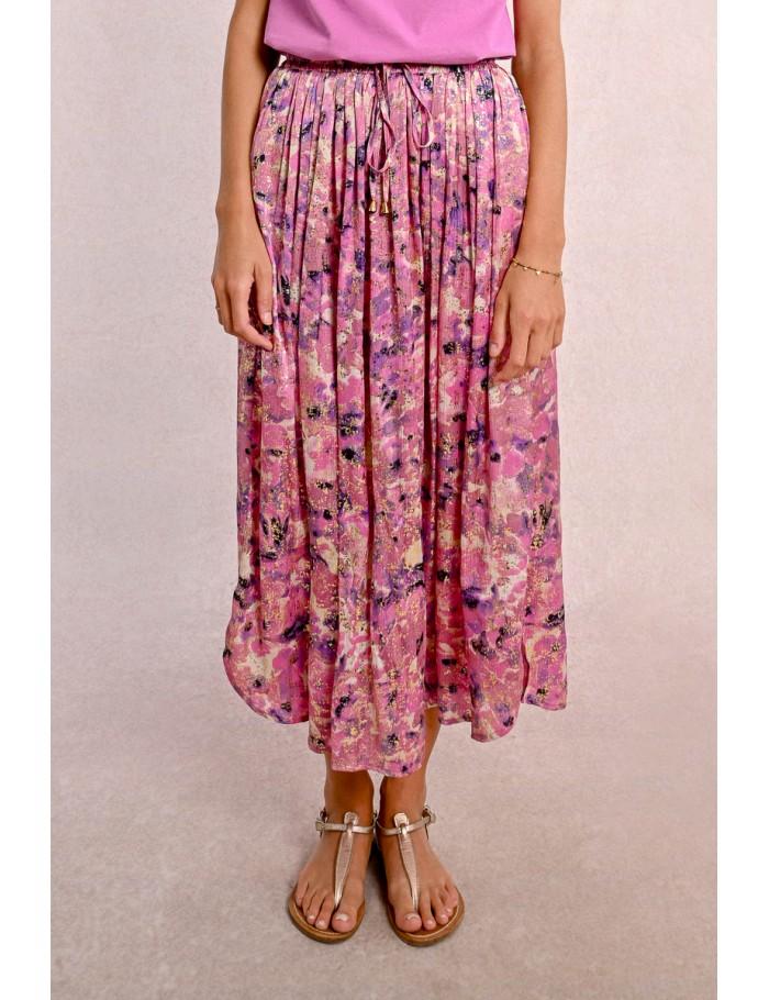 Lili Sidonio X Molly Bracken Jupe Plissée Et Imprimée PINK CELESTE