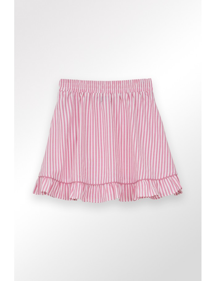 Lili Sidonio X Molly Bracken Jupe Rayée à Volants PINK