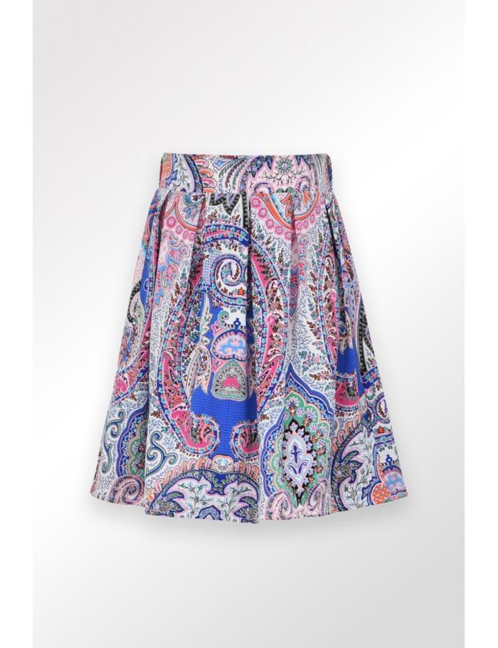 Lili Sidonio X Molly Bracken Jupe Taille Haute à Imprimé MULTICO AELIS