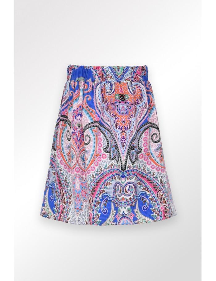 Lili Sidonio X Molly Bracken Jupe Taille Haute à Imprimé MULTICO AELIS