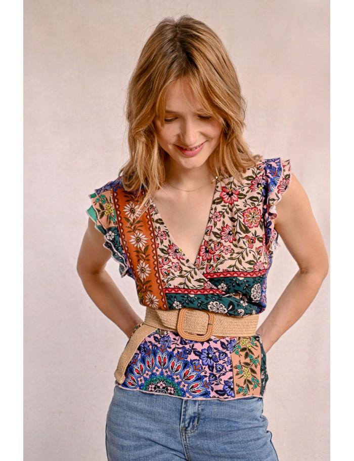 Lili Sidonio X Molly Bracken Large Ceinture Tressée à Boucle BEIGE