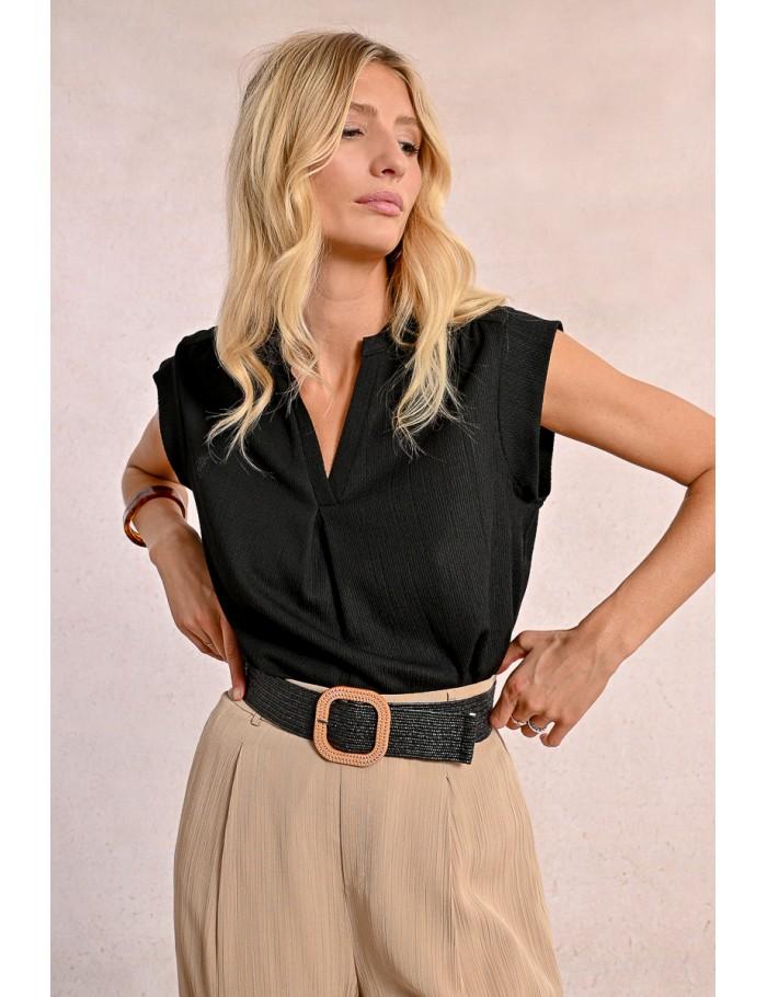 Lili Sidonio X Molly Bracken Large Ceinture Tressée à Boucle BEIGE