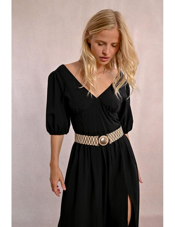 Lili Sidonio X Molly Bracken Large Ceinture Tressée à Clipser BEIGE