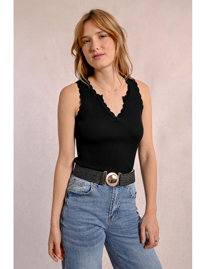 Lili Sidonio X Molly Bracken Large Ceinture Tressée à Clipser COBALT BLUE