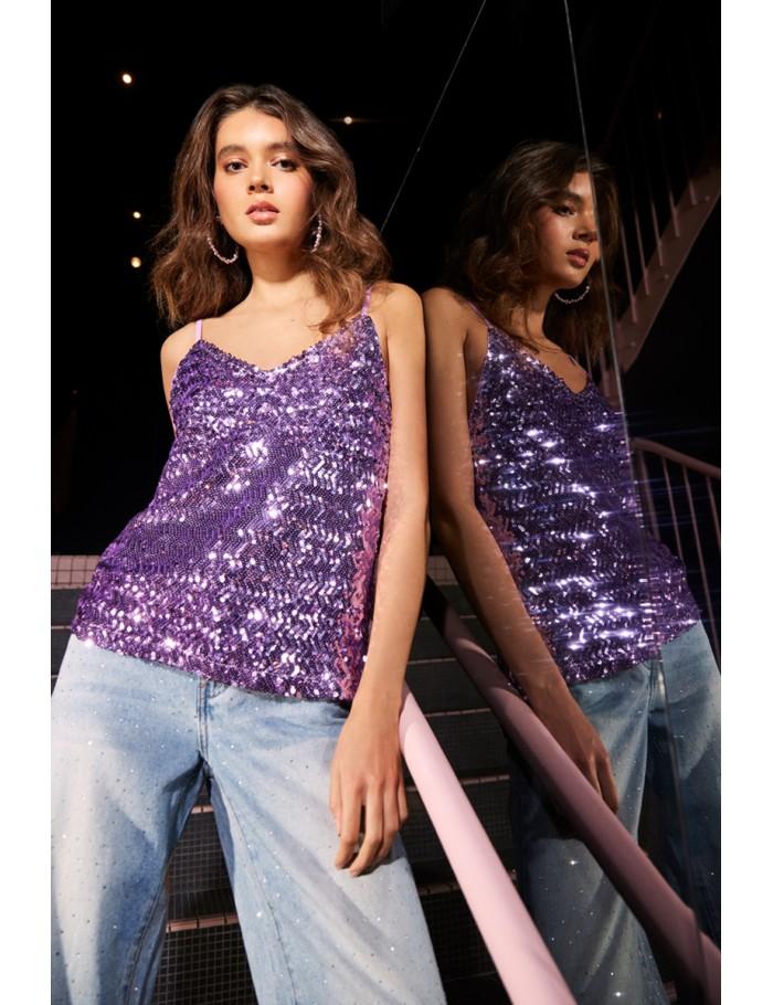 lili sidonio x molly bracken Caraco sequins VIOLET lili sidonio x molly bracken Caraco sequins VIOLET