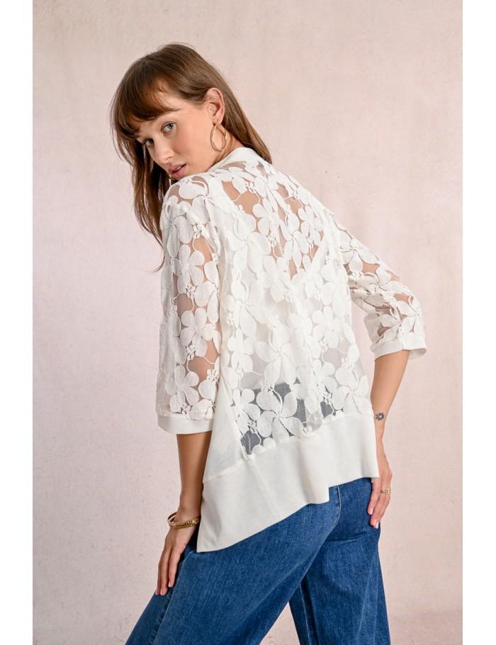 Lili Sidonio X Molly Bracken Cardigan Brodé BLACK