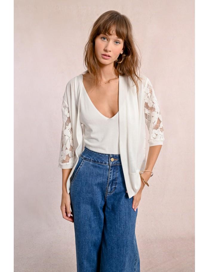 Lili Sidonio X Molly Bracken Cardigan Brodé BLACK