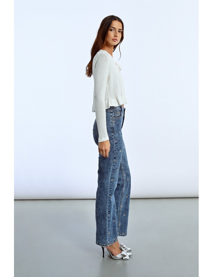 Lili Sidonio X Molly Bracken Cardigan Ouvert ÉCRU