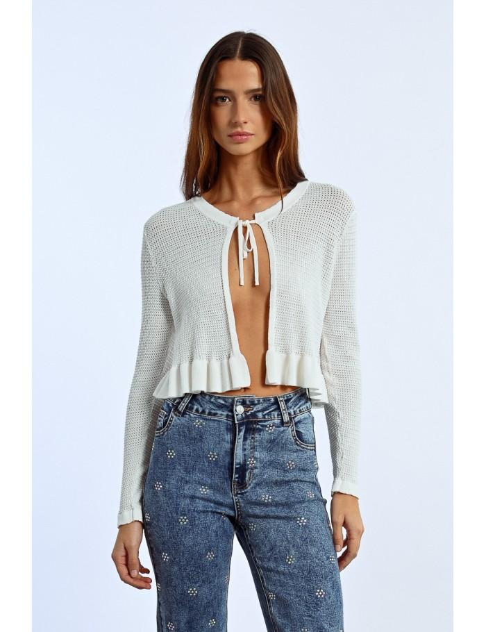 lili sidonio x molly bracken Cardigan ouvert ÉCRU lili sidonio x molly bracken Cardigan ouvert ÉCRU