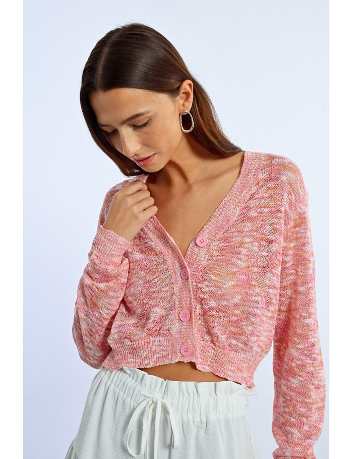 Lili Sidonio X Molly Bracken Cardigan Texturé PINK