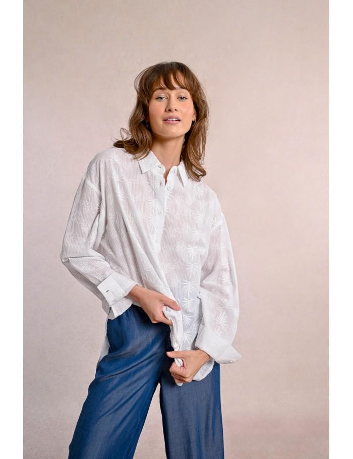 Lili Sidonio X Molly Bracken Chemise à Motif WHITE