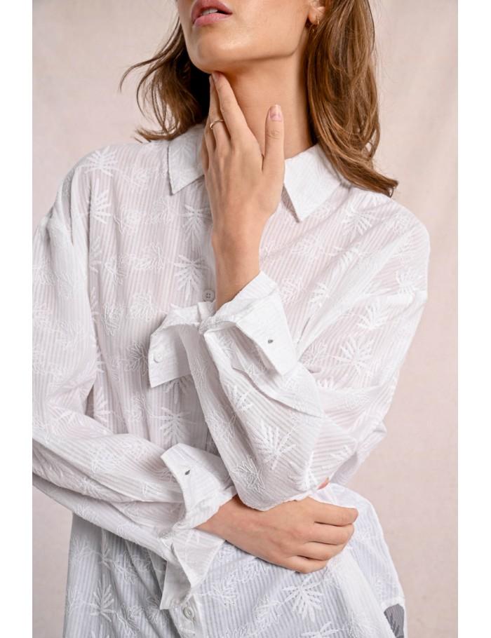 Lili Sidonio X Molly Bracken Chemise à Motif WHITE