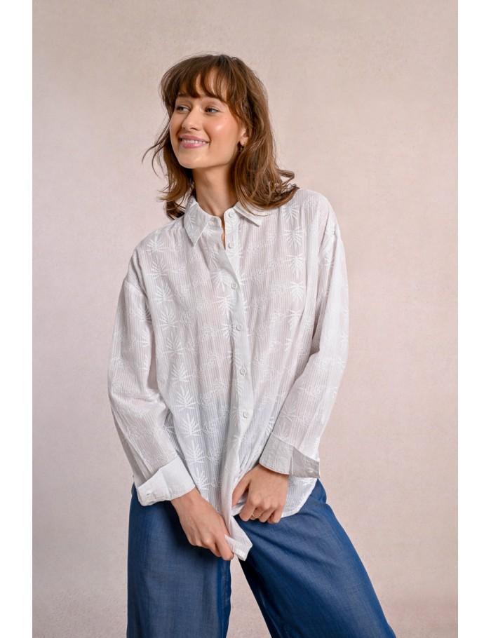 Lili Sidonio X Molly Bracken Chemise à Motif WHITE