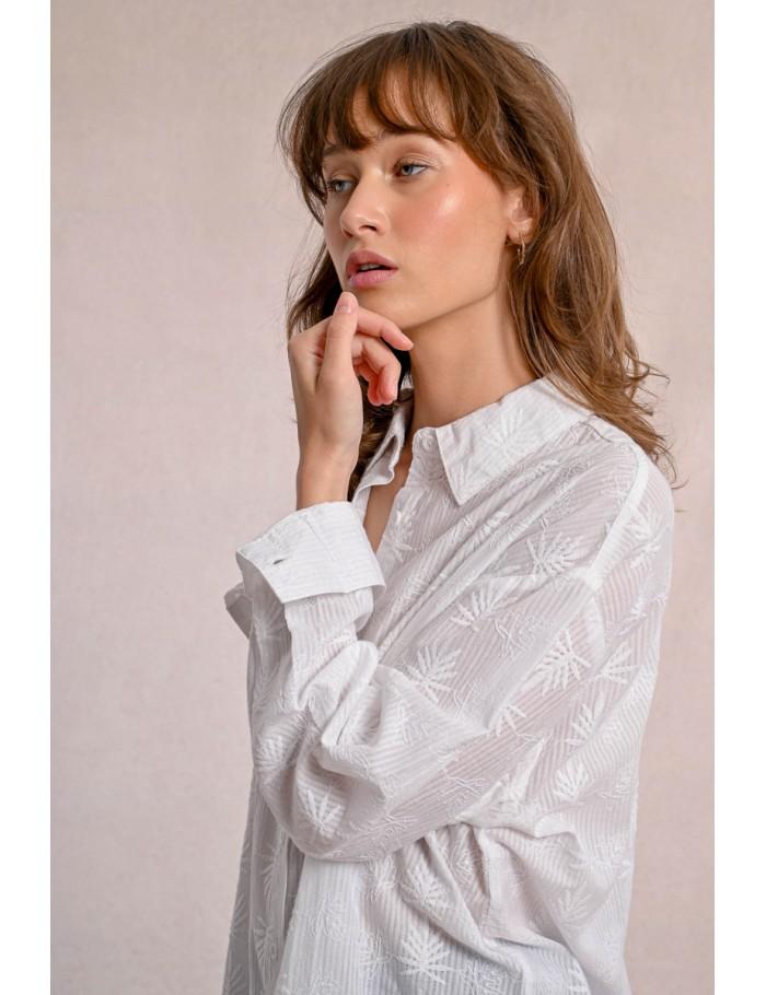lili sidonio x molly bracken Chemise à motif WHITE