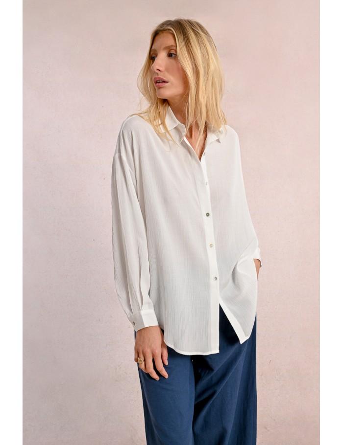 Lili Sidonio X Molly Bracken Chemise Fluide WHITE