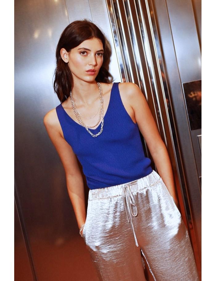 lili sidonio x molly bracken Débardeur ROYAL BLUE