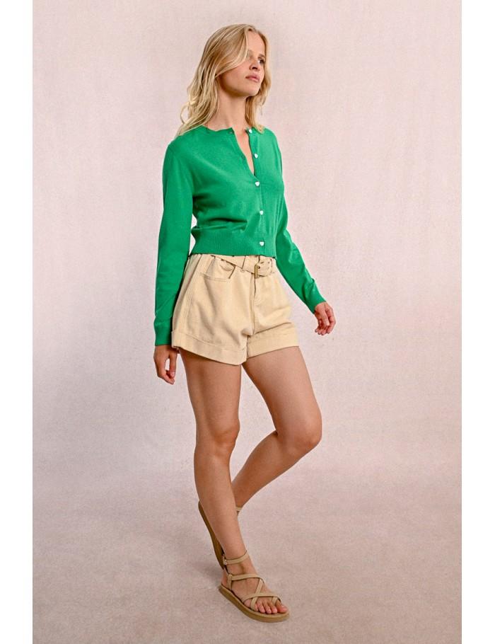 Lili Sidonio X Molly Bracken Gilet Boutonné BLUE