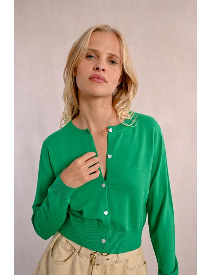 lili sidonio x molly bracken Gilet boutonné BLUE