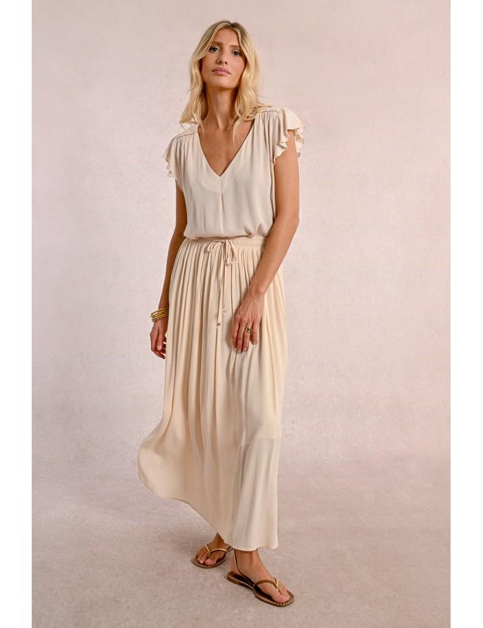 Lili Sidonio X Molly Bracken Jupe Plissée CRÈME