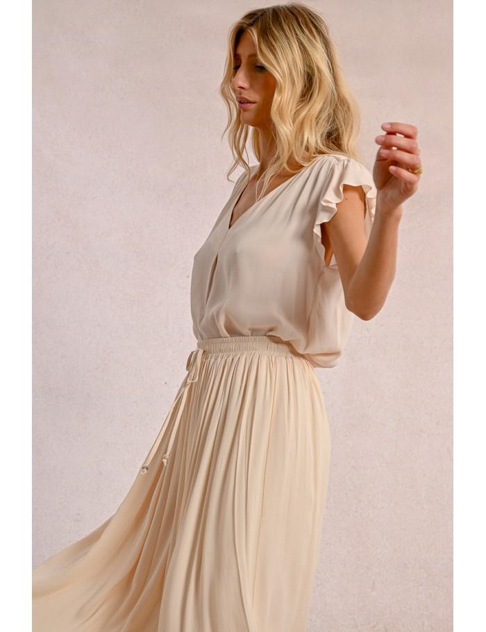 Lili Sidonio X Molly Bracken Jupe Plissée CRÈME