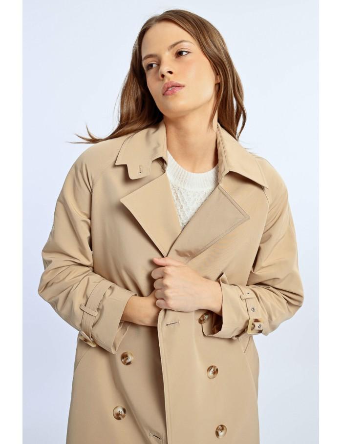 Lili Sidonio X Molly Bracken Long Trench BEIGE