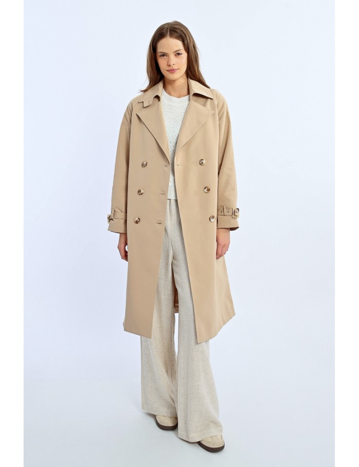 Lili Sidonio X Molly Bracken Long Trench BEIGE